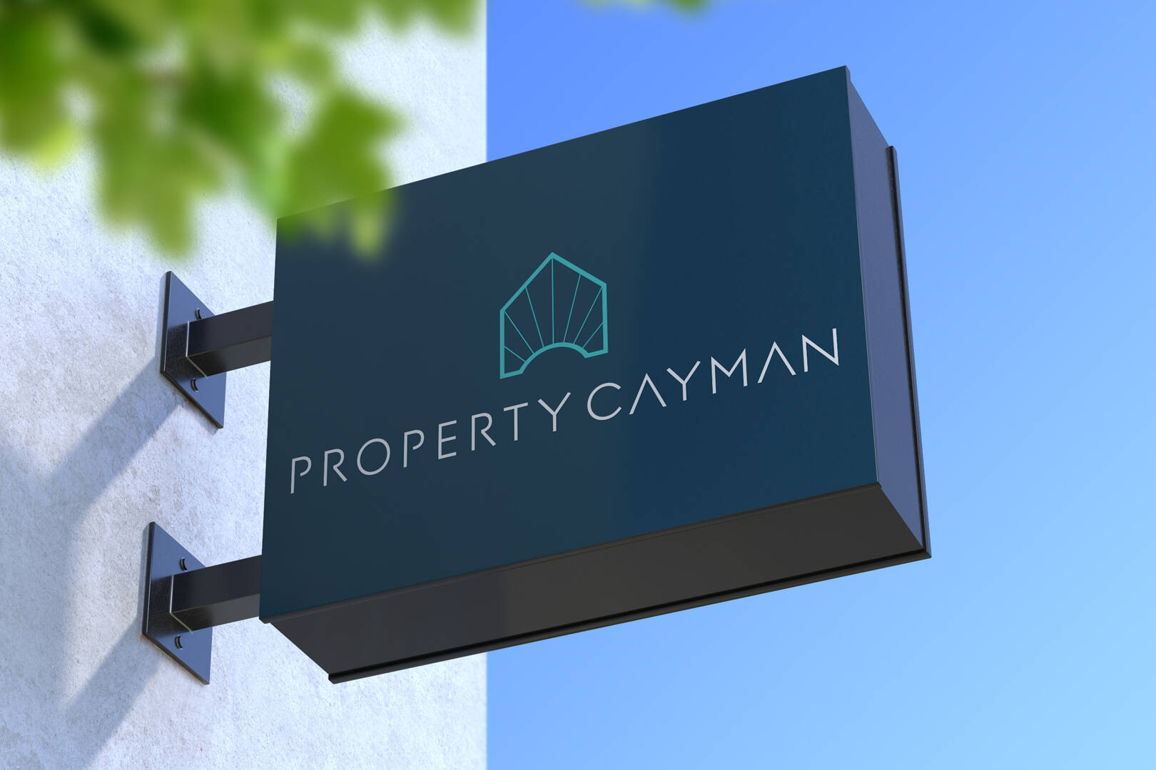 Property Cayman Brand on External Signage