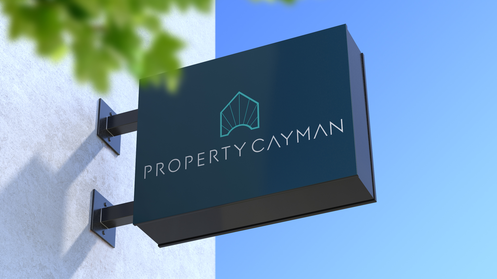 Property Cayman Brand on External Signage